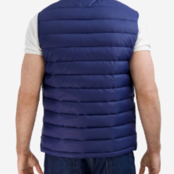 Cole Haan Men's Blue Puffer Vest - Picture 3 of 3